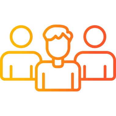 Abstract vector illustration of team work