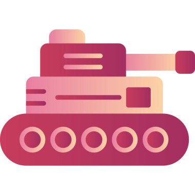 tank. Web simgesi basit illüstrasyon