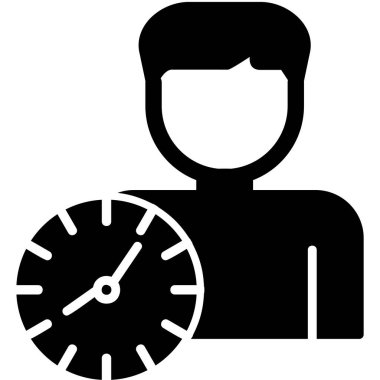 vector illustration of time management modern icon in design