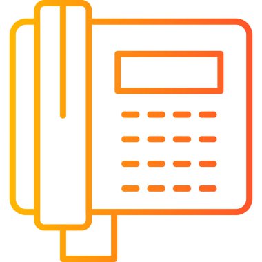 telefon simgesi vektör illüstrasyonu