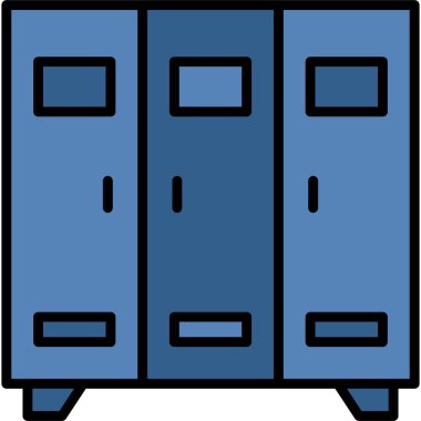 Dolap. Web simgesi basit illüstrasyon