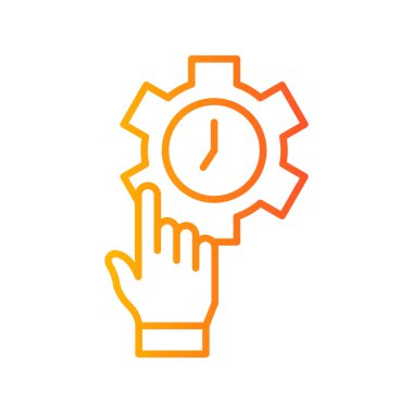 vector illustration of time management modern icon in design