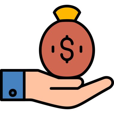 Yatırım simgesi vektör illüstrasyonu