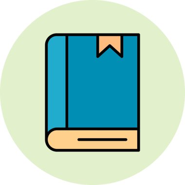 kitap simgesi vektör illüstrasyonu