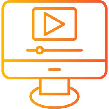 lcd. Web simgesi basit illüstrasyon