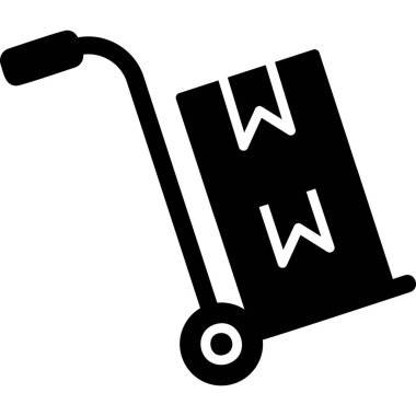 Nakliye paketleri ve kutuları olan bir yük arabası. 