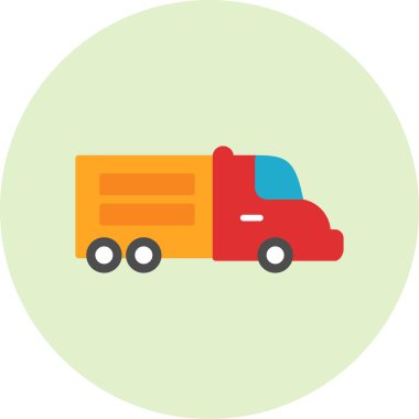 Kamyon. Web simgesi basit illüstrasyon