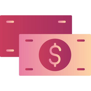 Para için. Web simgesi basit illüstrasyon