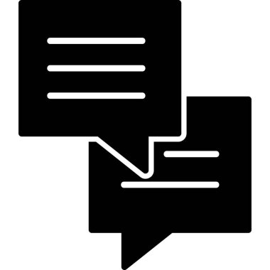 Konuş. Web simgesi basit illüstrasyon