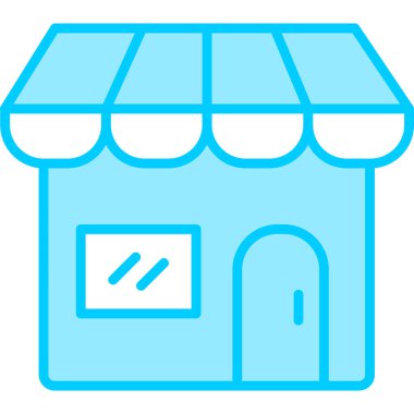 Dükkan. Web simgesi basit illüstrasyon