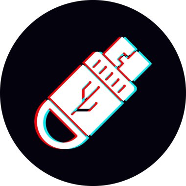USB Flash sürücü simgesi.  