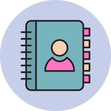 simple icon for web page, Contact Address Book, Address 