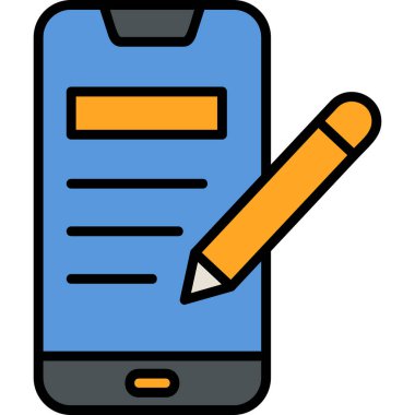 akıllı telefon simgesi vektör illüstrasyonu