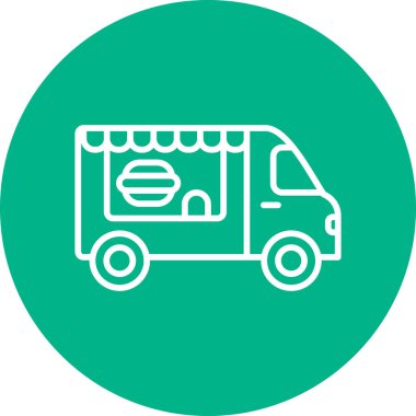 Kamyon soyut simge vektör çizimi