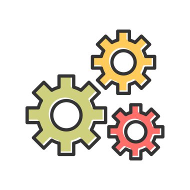 ayar simgesi vektör illüstrasyonu 