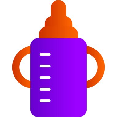 Bebek Şişe. Basit illüstrasyon