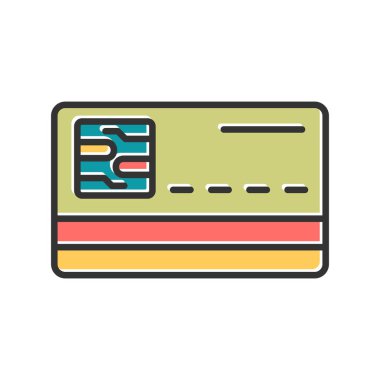 credit card simple vector icon