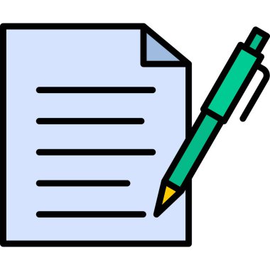 Belge. Web simgesi basit illüstrasyon