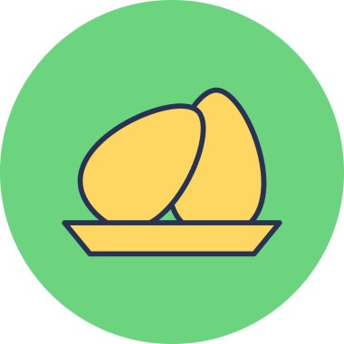 Yumurta ağ simgesi vektör illüstrasyonu