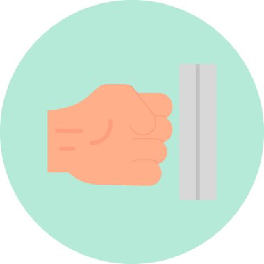 Şiddet ikonu vektör illüstrasyonunu durdur