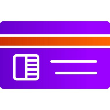 Kredi kartıyla. Basit resimleme