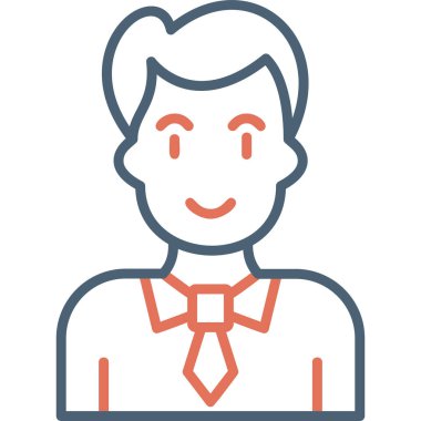 Adamım. Web simgesi basit illüstrasyon