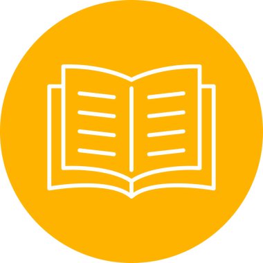 Open Book web icon, vector illustration