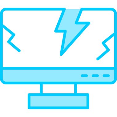 Bilgisayar. Web simgesi basit illüstrasyon 