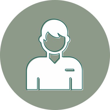 male User, simple icon for web page 