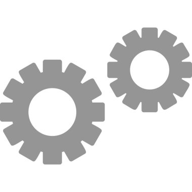 Gear modern simge, vektör illüstrasyonu