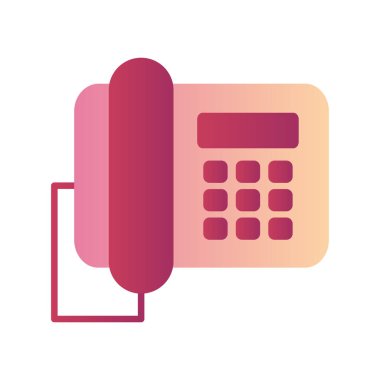 office phone web icon, vector illustration