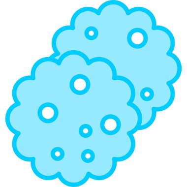 Kurabiye. Web simgesi basit illüstrasyon