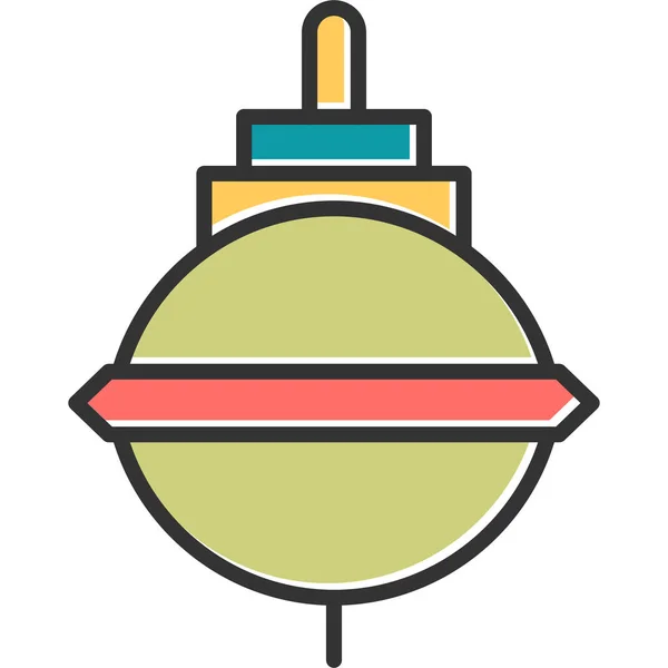 Spinning Top Icono Moderno Ilustración Vectorial — Archivo Imágenes Vectoriales