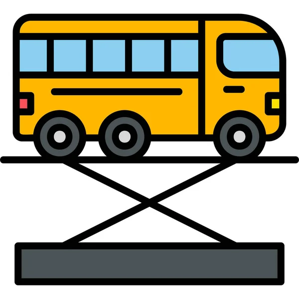 Bus Jack Ícone Moderno Ilustração Vetorial — Vetor de Stock