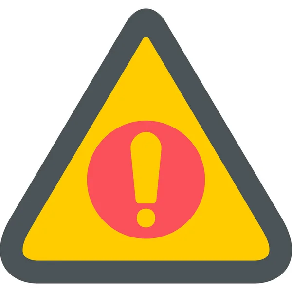 Icono Advertencia Vector Ilustración — Vector de stock