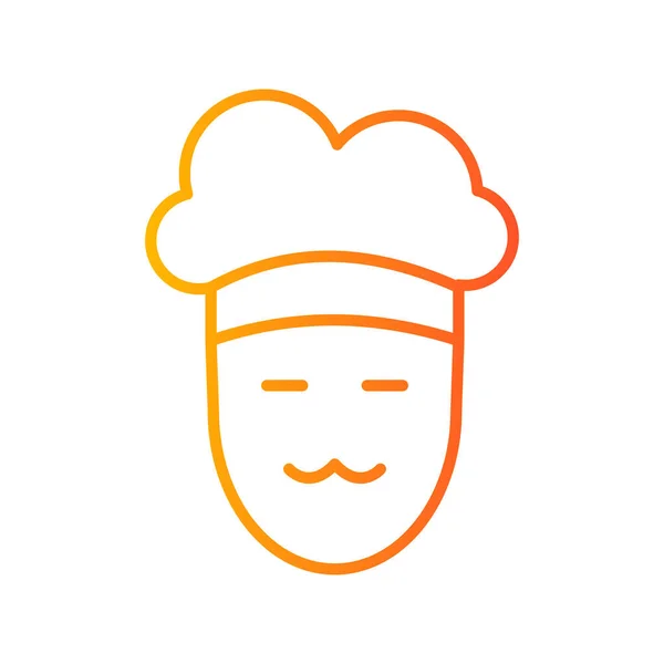 Illustration Vectorielle Icône Chef — Image vectorielle