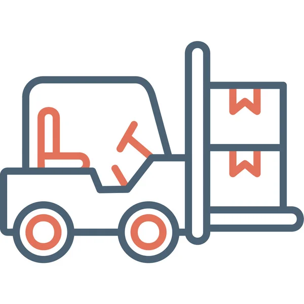 Camião Entregas Ilustração Simples —  Vetores de Stock