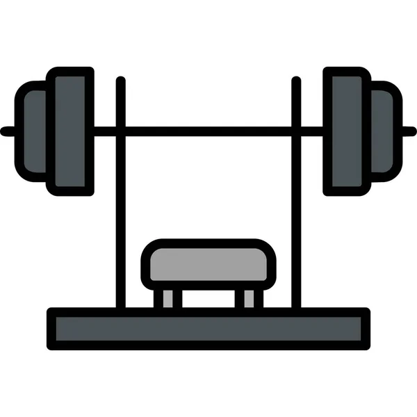 Fitness Ejercicio Icono Vector — Vector de stock