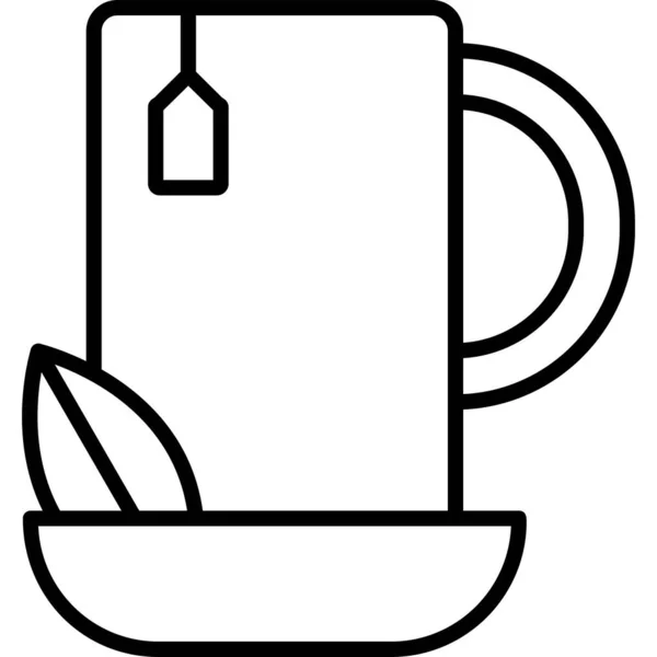 Tea Web Icon Simple Illustration — Stock Vector
