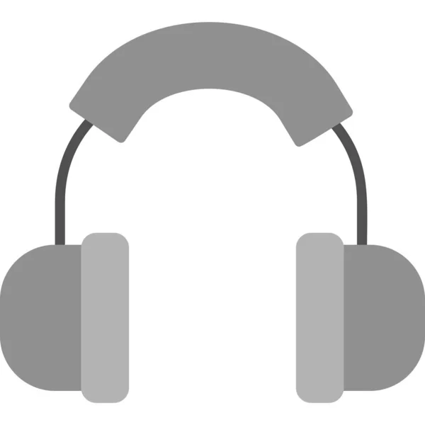 Headphones Web Icon Simple Illustration — Stock Vector