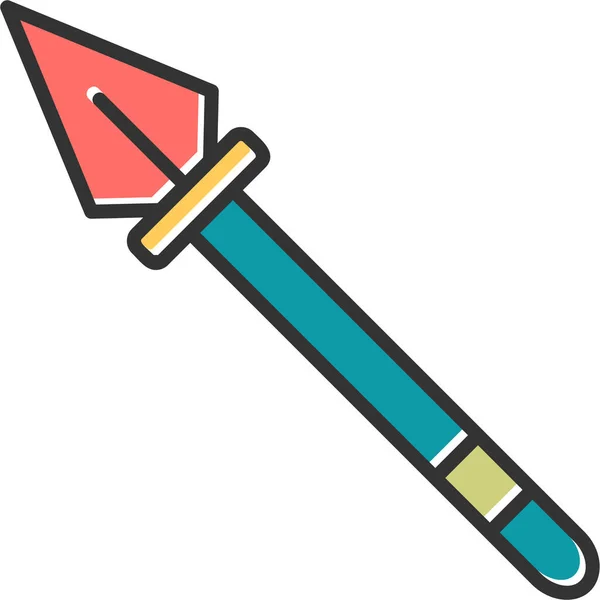 Sword Web Icon Vector Illustration — Stock Vector