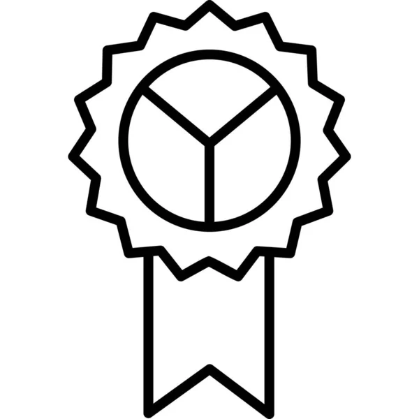 Odznak Webová Ikona Jednoduchá Ilustrace — Stockový vektor
