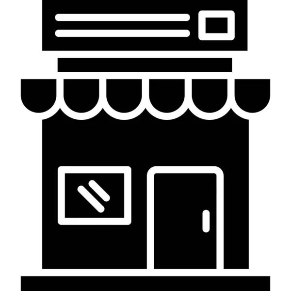 Winkel Pictogram Vector Illustratie — Stockvector