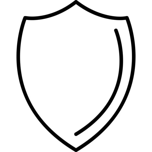 Shield Icon Vector Illustration Simple Design — Stock Vector