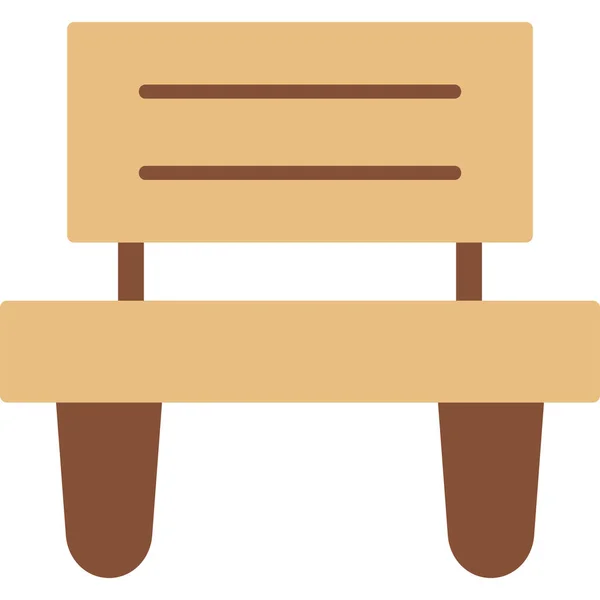 Mesa Icono Web Ilustración Simple — Vector de stock