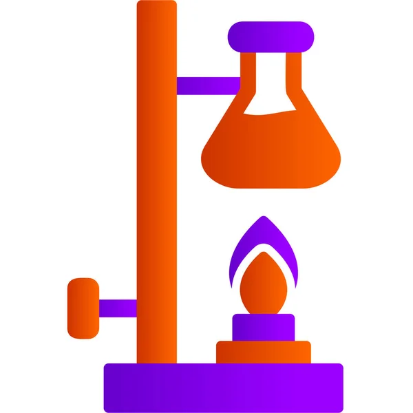 Eksperyment Chemiczny Prosta Ilustracja — Wektor stockowy