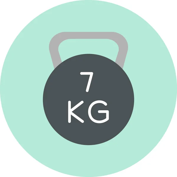 Kettlebell Web Simgesi Vektör Çizim — Stok Vektör