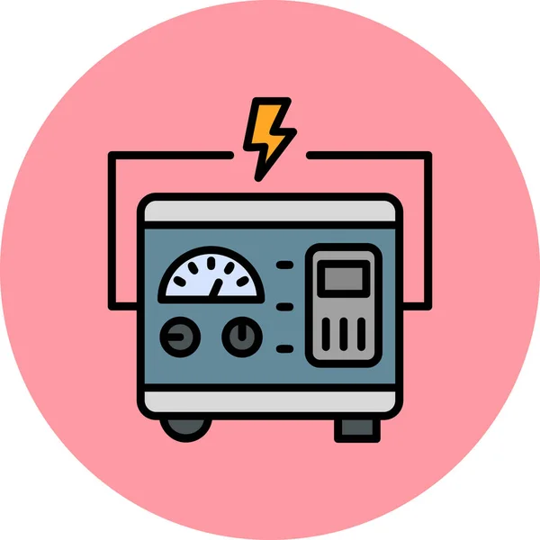 Vektorillustration Des Generator Websymbols — Stockvektor