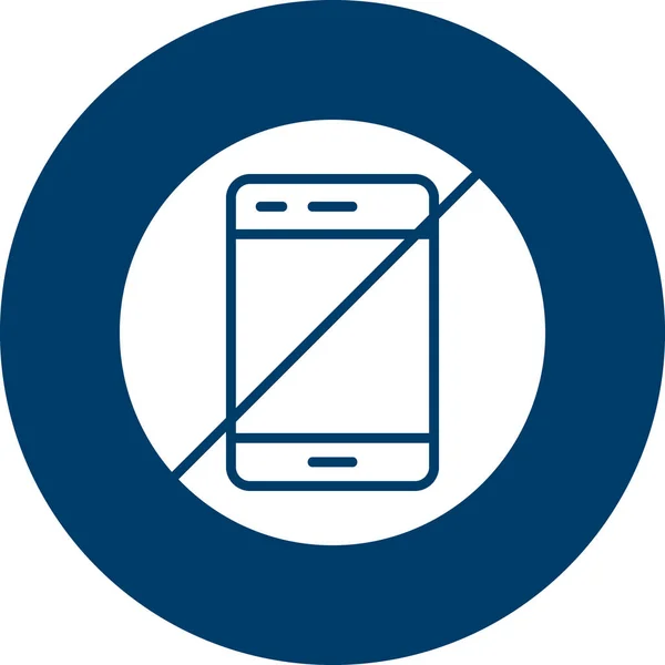 Kein Phone Vector Thin Line Icon Für Ihr Projekt — Stockvektor