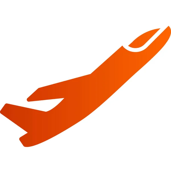 Raketvectoricoon Stijl Tweekleurig Plat Symbool Oranje Grijze Kleuren Afgeronde Hoeken — Stockvector